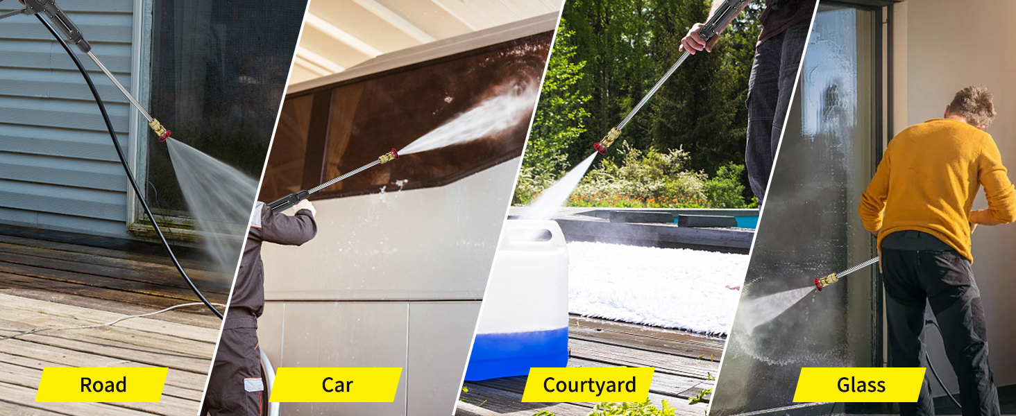 pressure washer hose and gun