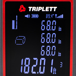Auto-Calculate Area and Volume laser meter