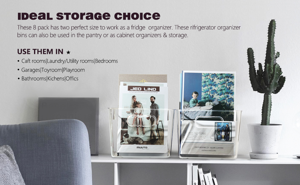 pantry storage for books,storage bins with handles, clear pantry organization and storage