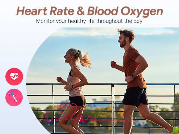 fitness tracker watch with heart rate monitor