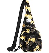 KAMO Small Sling Backpack Multipurpose Crossbody Shoulder Bag Sling Bag Backpack for Hiking Walki...