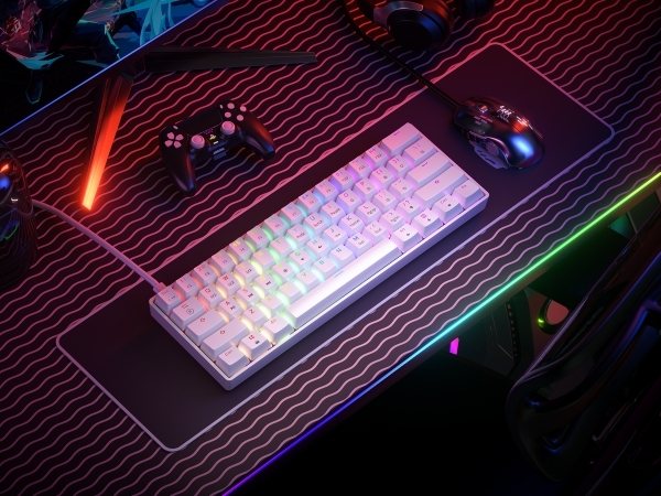 hk gaming gk61v3 v3 gk61 gaming optical keyboard mechanical hotswap fastest clavier tastatur teclado