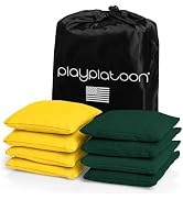 Play Platoon Cornhole Bags Weather Resistant- Set of 8 Regulation Bean Bags for Tossing- Official...