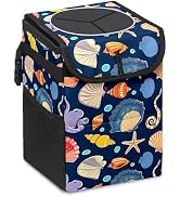 GVGHIDZ Car Trash Can - with Lid and Storage Pockets Water-Resistant Coating, No Installation Req...