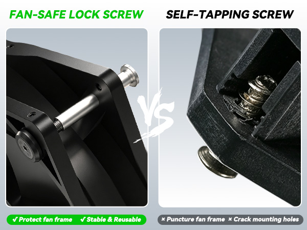 pc fan locking screws