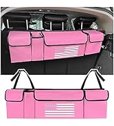 Turcee Car Trunk Organizer,Large Capacity Car Storage Organizer with US Flag Design,Hanging Folda...