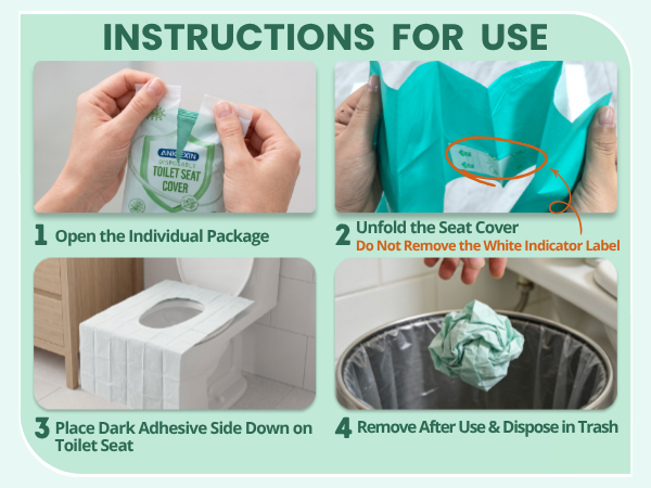 ANKEXIN Disposable Toilet Seat Covers