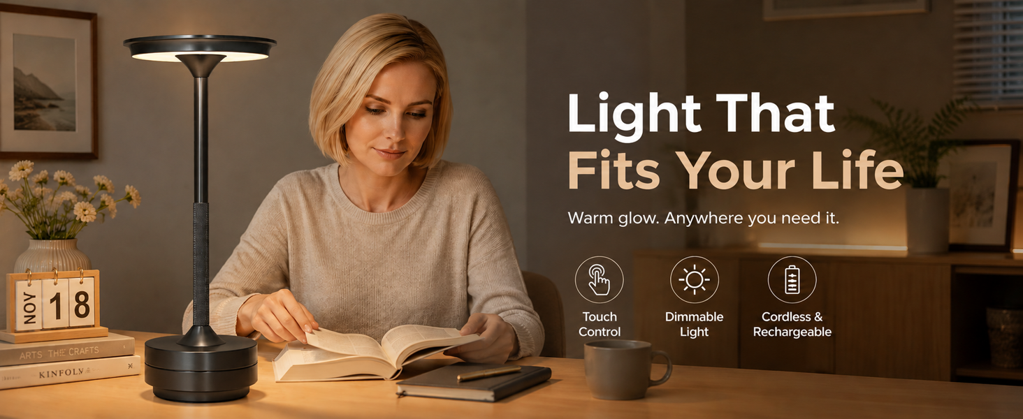 Mollislux Cordless LED Table Lamp