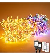2 Pack 1000 LED Christmas Lights,Extra-Long 360FT Plug in Outdoor Indoor String Lights with 11 Mo...