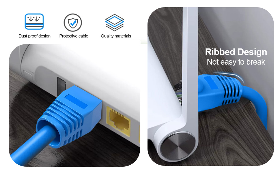 YIOVVOM Soft Plastic Ethernet RJ45 Cable Connector Boots Cover