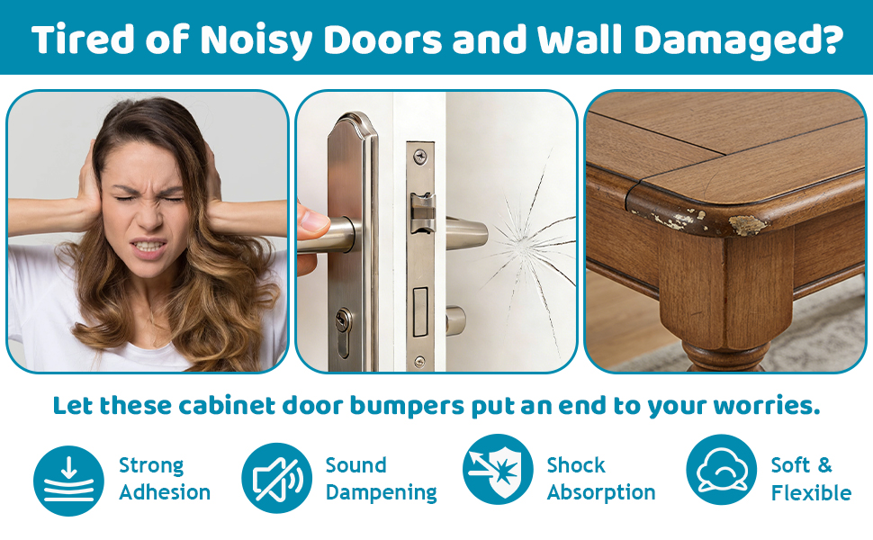 silicone cabinet door bumpers