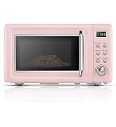 ARLIME Retro Microwave 0.7Cu.ft, 700 Watt Countertop Microwave with 5 Micro Power Defrost & Auto ...