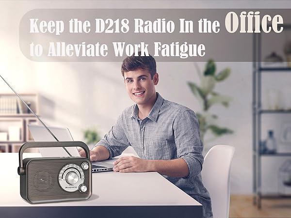 D218 portable radio for office