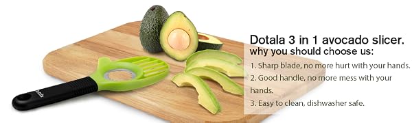 Dotala 3 in 1 avocado slicer
