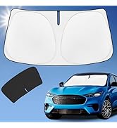Sun Shade Sunshade for Ford Mustang Mach-E Windshield Cover, 4-Layer Front Window Shade Custom fi...