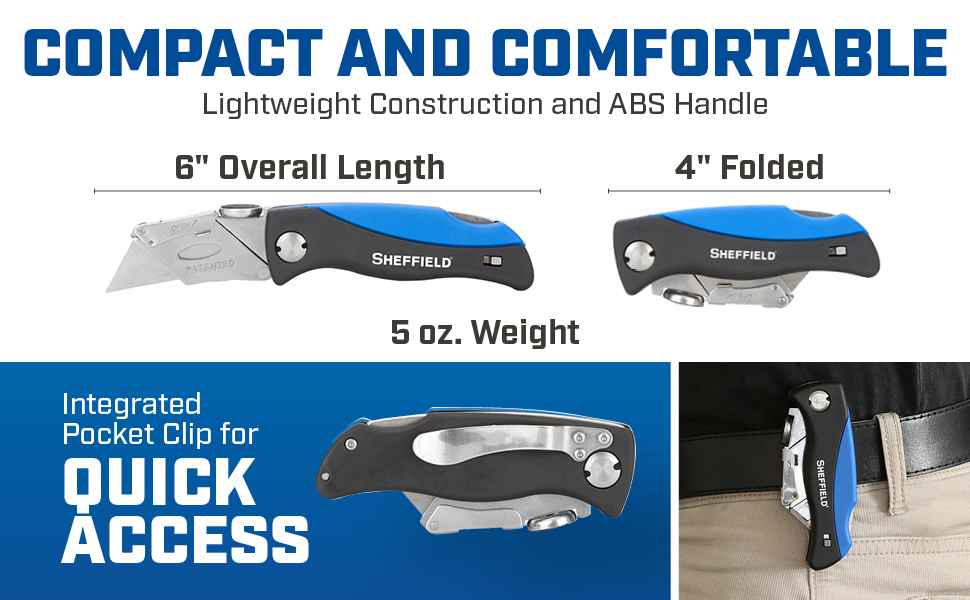 Compact Design Fits Easily in Tool Belts and Pockets for Convenient Carry During Construction Work