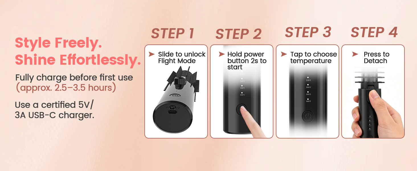 Cordless Hair Curler