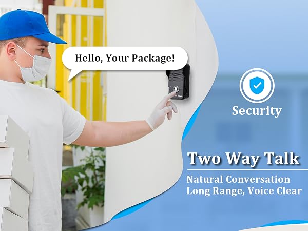 battery operated door bells wireless