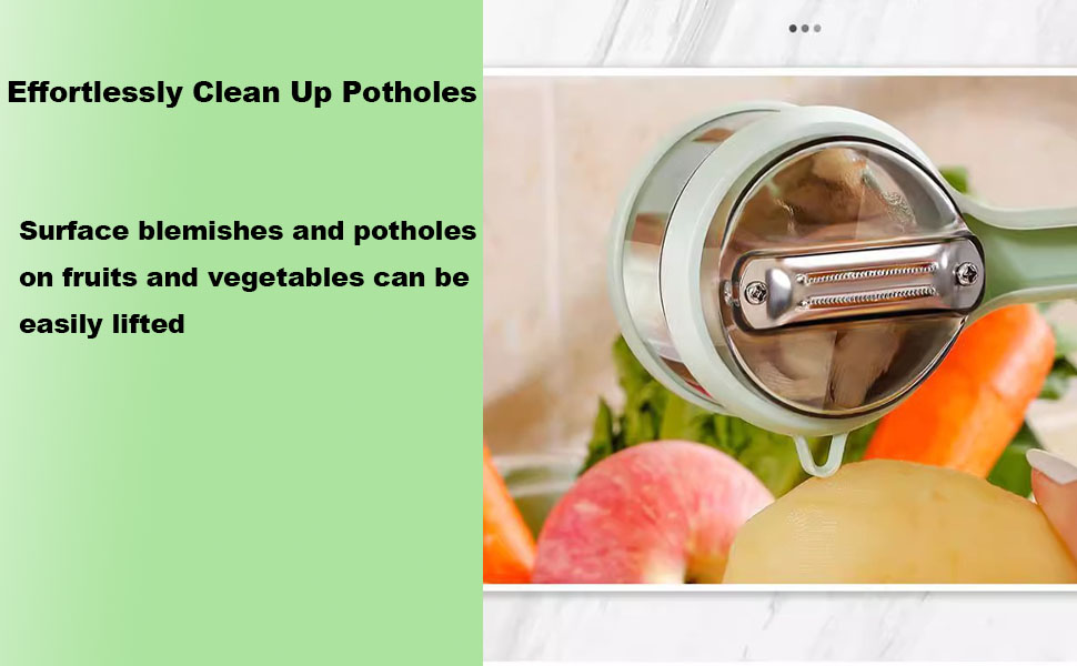 Upgrade Fruit & Vegetable Kitchen Peeler with Storage Box
