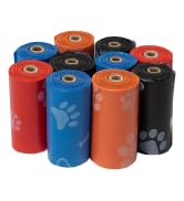 Best Pet Supplies Dog Poop Bags (150 Bags) for Waste Refuse Cleanup, Doggy Roll Replacements for ...