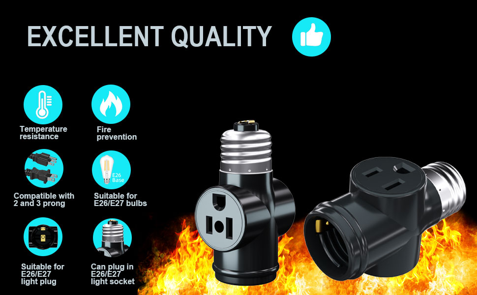 light socket to plug adapter