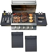 OURCABECUE Grill Tools Mat Gray 2