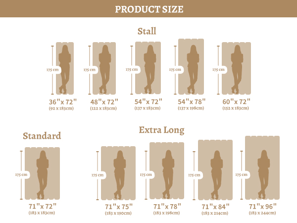 n&y home shower curtain set sizes