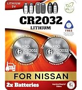 Key Fob Battery CR2032 for Nissan and for Infiniti (2 Pack) - Remote Key Fob Replacement for Niss...