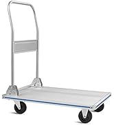 Flatbed Cart Aluminum Foldable Platform Cart 440lbs Capacity(29" Lx19 W)