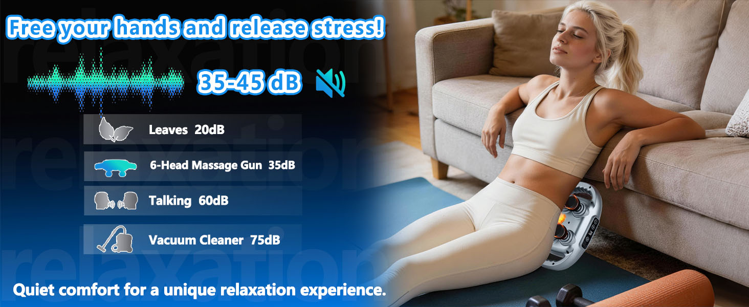 UFFAE 6 Head Massage Gun Back Massager Pain Relief