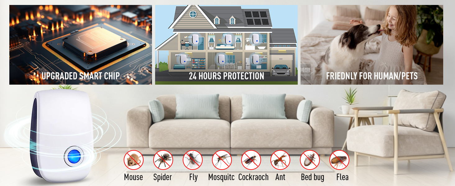 Keep the mouse, spider, fly and other pests away