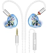 Vibes 202M Wired Earbuds - HiFi in Ear Monitor Headphones - Noise Isolating Ear Buds w/ Mic - Cle...