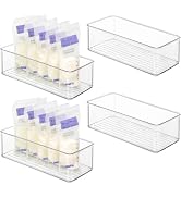 Hudgan 4 PCS Breastmilk Storage Container Set, Space-efficient for Breast Milk Storage in Fridge ...