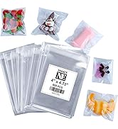 400 Pcs 4"x4.73" Clear Resealable Cellophane Bags Good for Bakery, Candle, Soap, Cookie Poly Bags