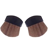 2Pcs Mini Powder Blush Brush, Small Makeup Brush Facial Makeup Brush, Blush Brushes, Powder and B...