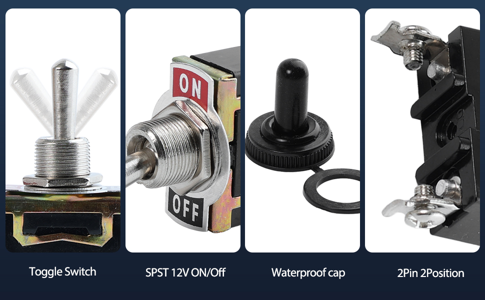 on off momentary heavy duty waterproof toggle switch 3 pin 15a 250vac boat toggle switches 12v