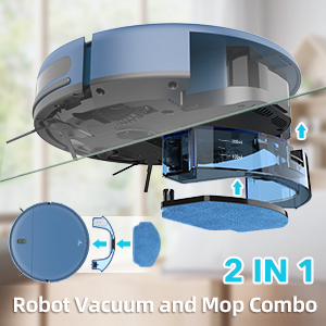 robot vacuum and mop combo
