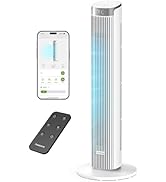 Pureborne Tower Fan for Bedroom, 36" Smart Standing Fan with 90° Oscillating, APP & Voice Control...