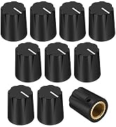 DaierTek 10pcs Black Davies 1900h Clone Guitar Effect Pedal knob 1/4 Shaft Set Screw for Amplifie...