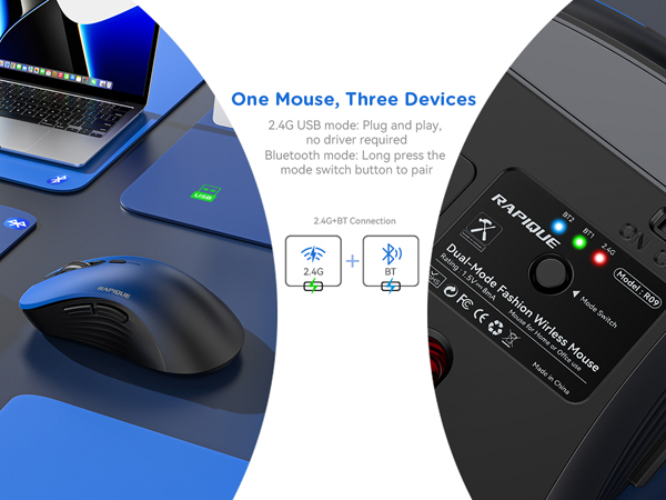 RAPIQUE R09 Bluetooth Wireless Mouse