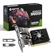 SOYO AMD Radeon R5 230 Low Profile Graphics Card, 2GB DDR3 64-Bit, VGA/DVI/HDMI 1.3A, SFF Video C...