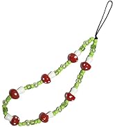 HOLAOCT Phone Charm/Chain Cute Phone Charms Strap Beaded Phone Keychain Pearl Phone Lanyard
