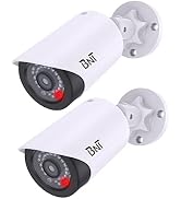 BNT Dummy Fake Security Camera, with One Red LED Light at Night, for Home and Businesses Security...