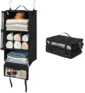 GRANNY SAYS Hanging Packing Cubes for Travel, Large Portable Hanging Suitcase Organizer, Foldable...