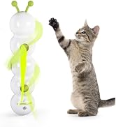 AFP Interactive Cat Toy, Automatic Furry Tail Teaser Toy with Motion Sensor, Electric Cat Toy, US...