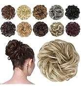 FESHFEN Hair Buns Hair Piece Hair Scrunchies for Women Thick Hair Extension Bun Messy Wavy Ponyta...