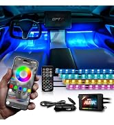 OPT7 Aura Pro Interior Car Lights with App & Remote Control, Multicolor Change, Music Sync Inside...