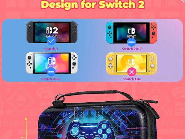 Gurgitat for Nintendo Switch 2 Carrying Case for Teen Boys