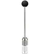 Stainless Steel Honey Dipper Stick 6.3 Inch Honey Wand Server for Honey Pot Dispense Drizzle Hone...