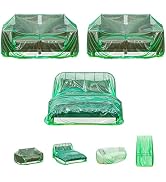 Skywin Furniture Covers for Moving - 3 Pack,101x75x50 Large Sofa Couch Storage Bag & Plastic Couc...